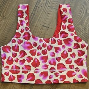Fabletics Reversible Sports Bra Petals Large
